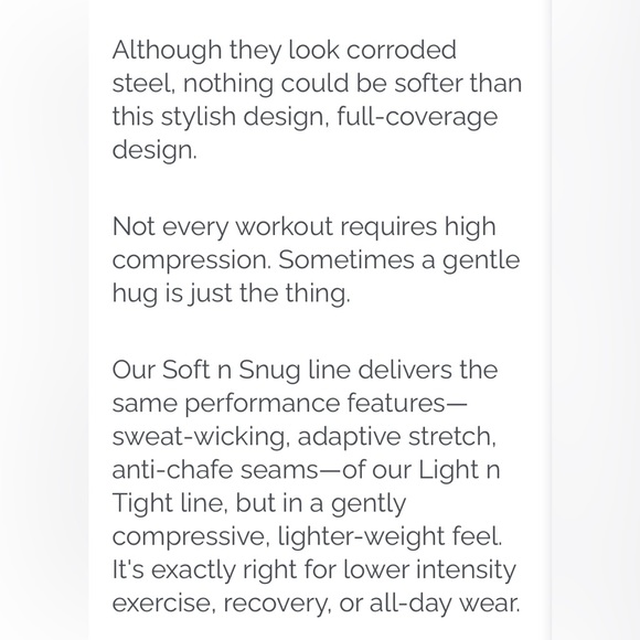 ZYIA NWOT size 14-16 - Slate Oxidation Soft n Snug Hi-rise 7/8 24" - Picture 4 of 5